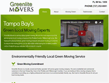 Tablet Screenshot of greenlitemovers.com